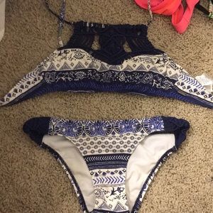 roxy bikini swim set